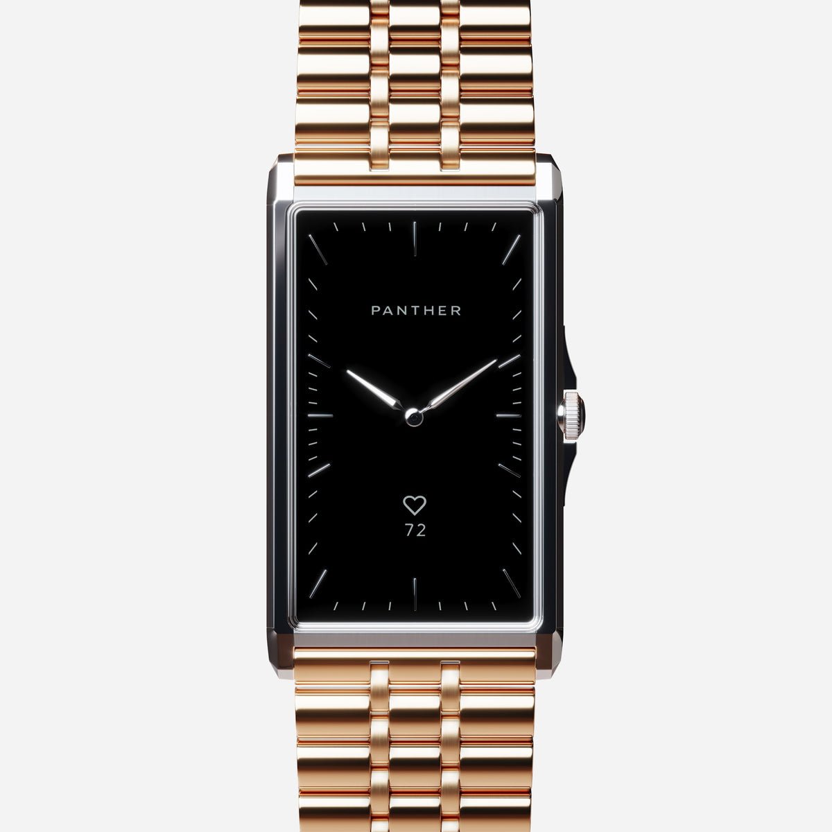 Solstice Large Natural Steel case with Ultra Link Gold Plated band